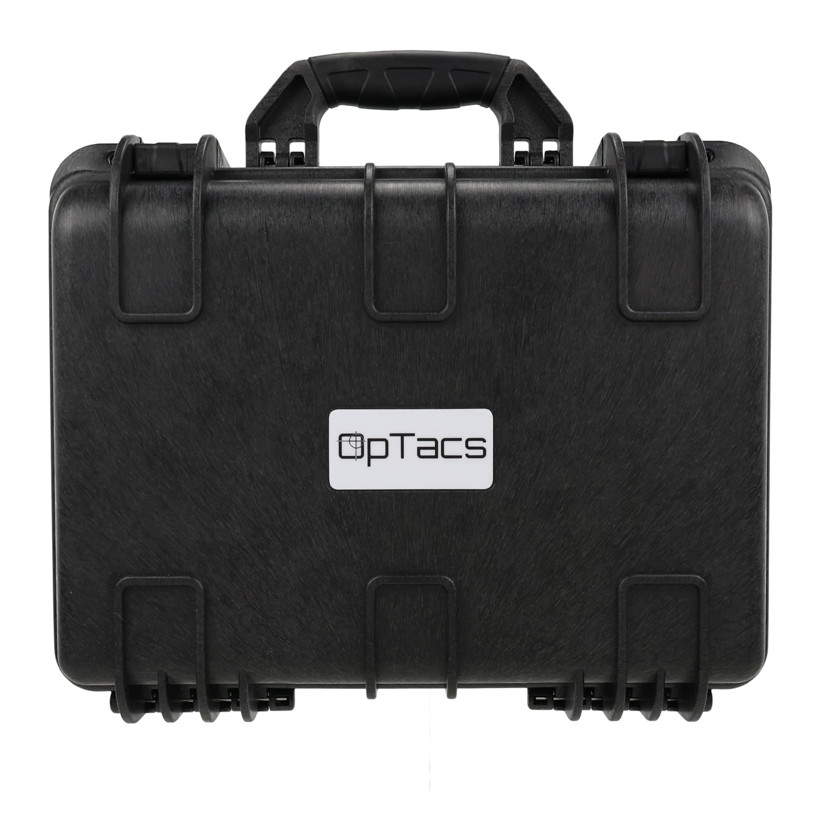 OpTacs Waffenkoffer Pistolenkoffer für Kurzwaffen mit Rasterschaumstoff abschließbar - Airsoft Pistole Gun Case 27x23x18cm wasserdicht für Waffen und Zubehör