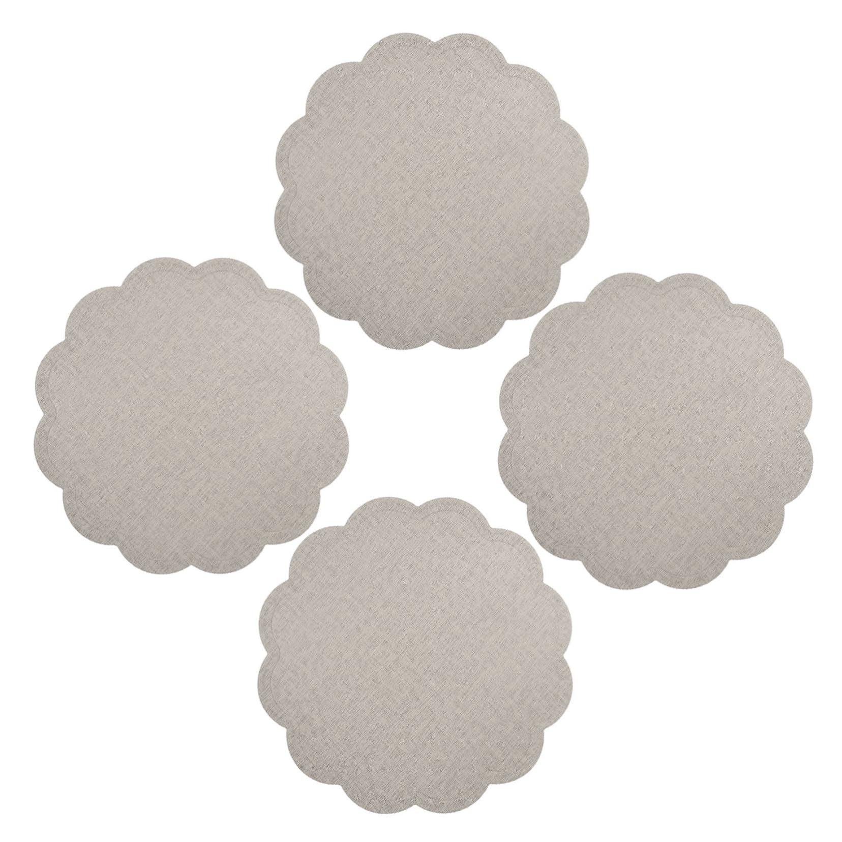 Sets de table en cuir PU fleur faciles à nettoyer : la décoration moderne et pratique pour l'hôtel
