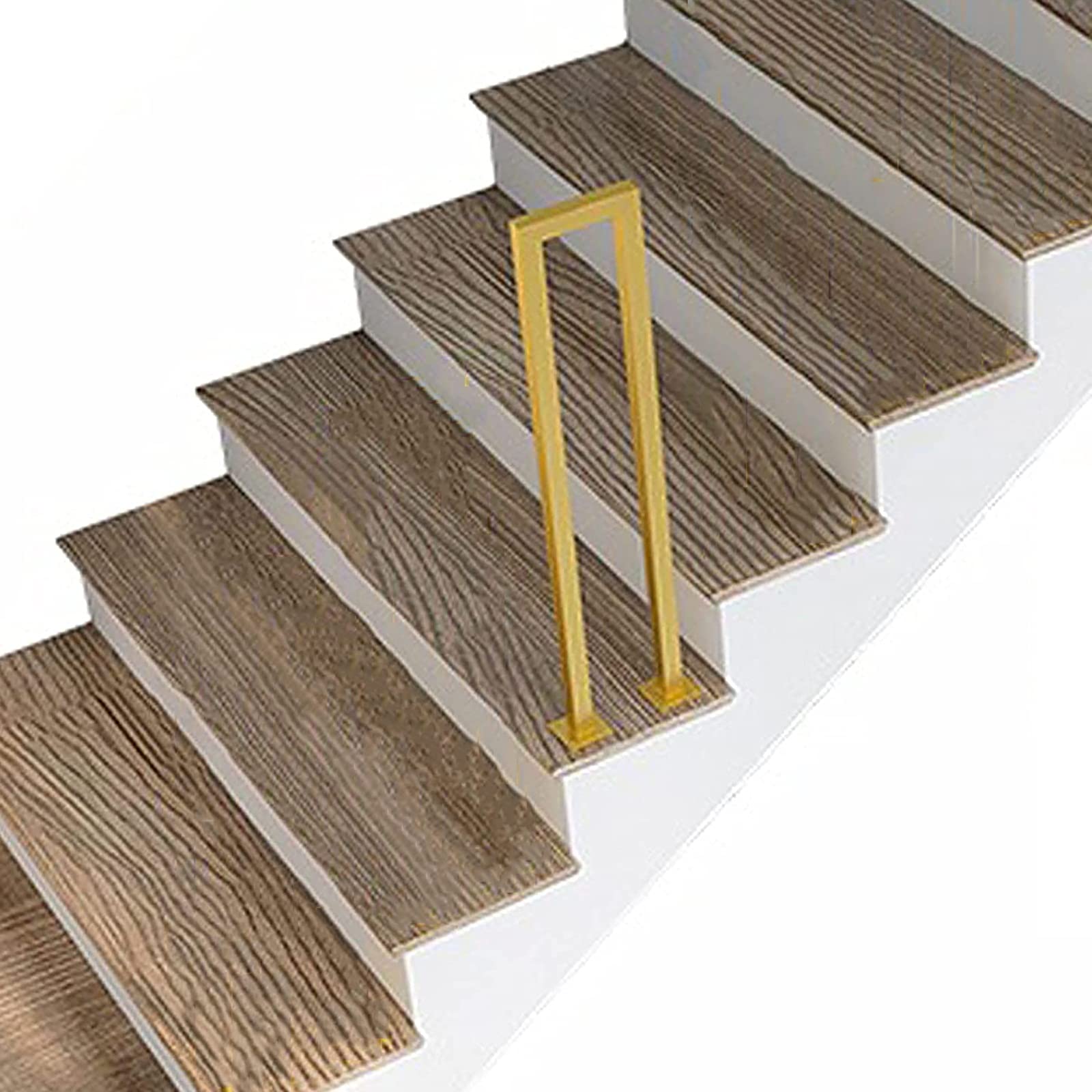 Garde-corps carré antidérapant et rampe en U de sécurité pour escalier extérieur