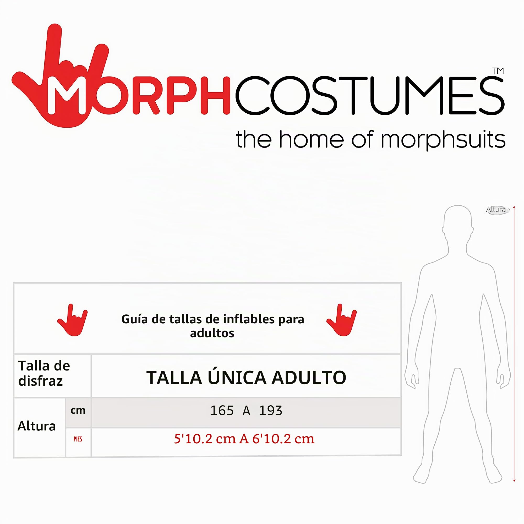 Morph Disfraz Dragón Hinchable, Divertido Disfraz de Montar para Halloween, Perfecto para Fiestas y Eventos, Talla única