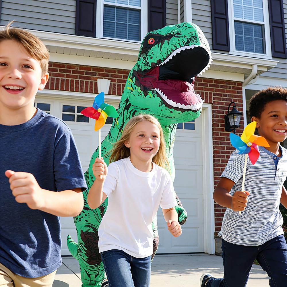 Rysotowy Disfraz inflable de dinosaurio para adultos, disfraz de T-rex divertido para fiesta, disfraz de dinosaurio de Halloween
