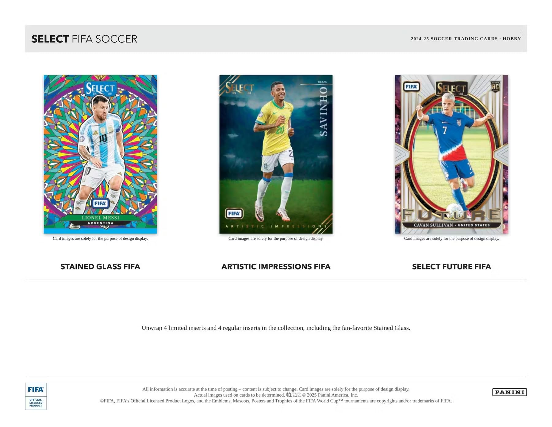 Panini Select soccer シャビ チャビ　ツインオート 1of1 2024-25 Panini Select FIFA Soccer Hobby Box : Amazon.com.br