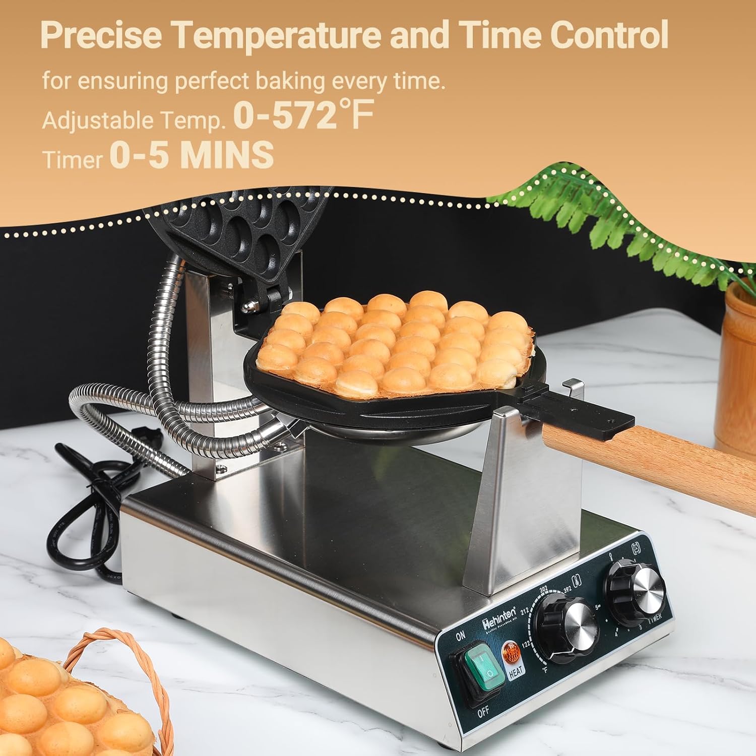 Hehinton® Rotating Waffle Iron in Action