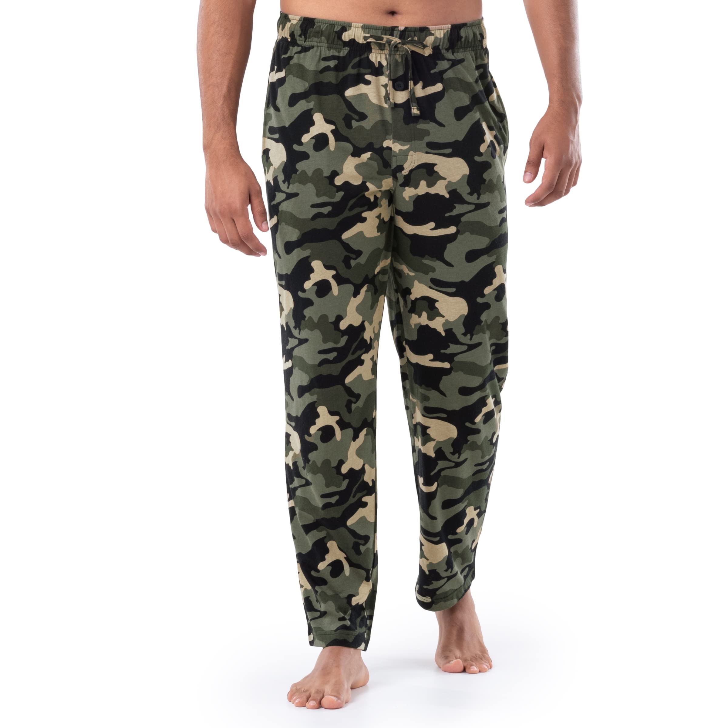 Fruit of the Loom Extended Sizes Jersey Knit Sleep Pant (1 & 2 Packs) - Spodnie od pidżamy Mężczyźni