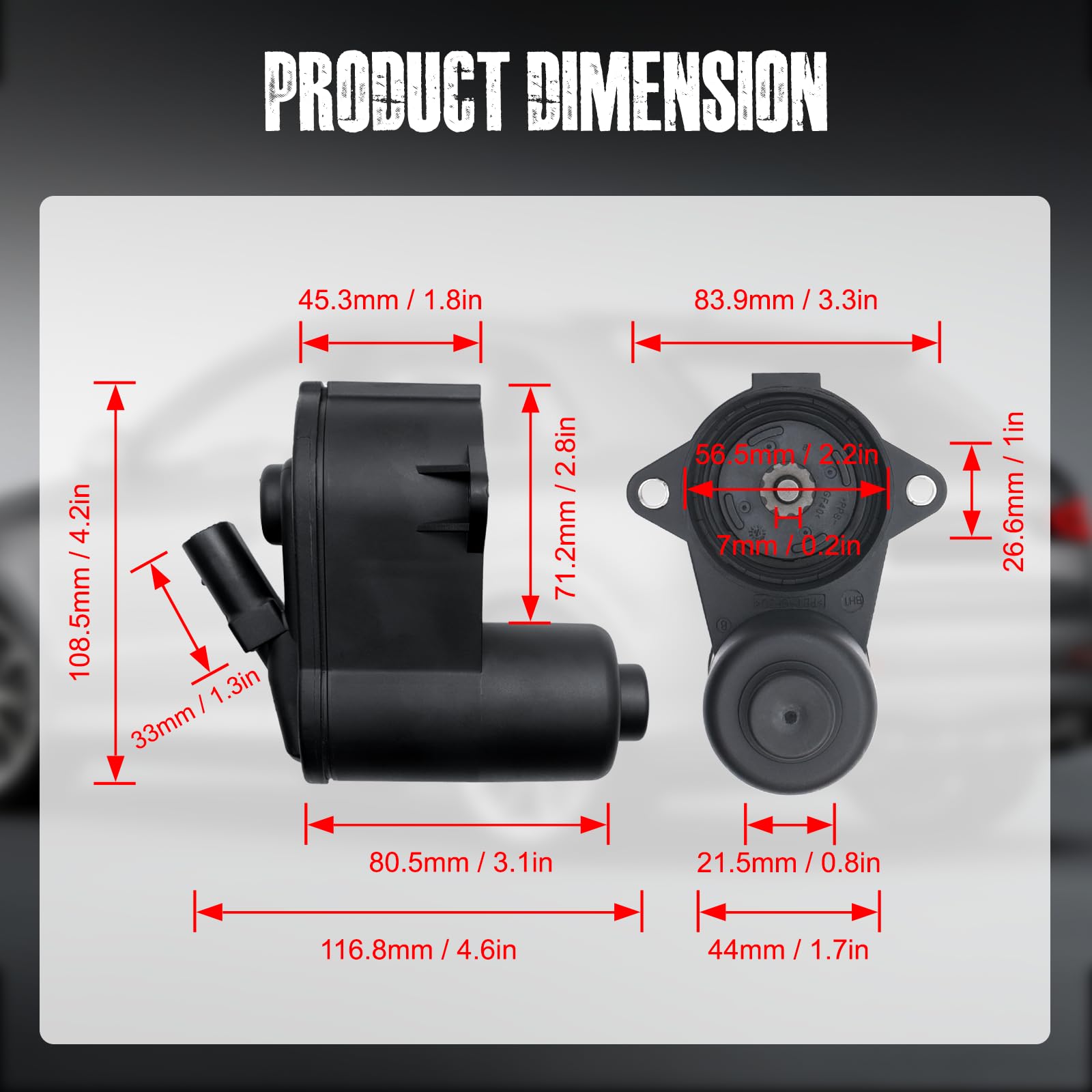 CT-CARID Motor Servo de freno de mano eléctrico para freno de estacionamiento trasero para Q3 VW Passat B6 B7 CC Tiguan
