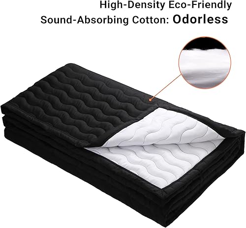 Miniatura 6 de Cabina vocal portátil para estudio en casa, cabina de grabación sin eco con mantas acústicas premium para sonido de grado de estudio