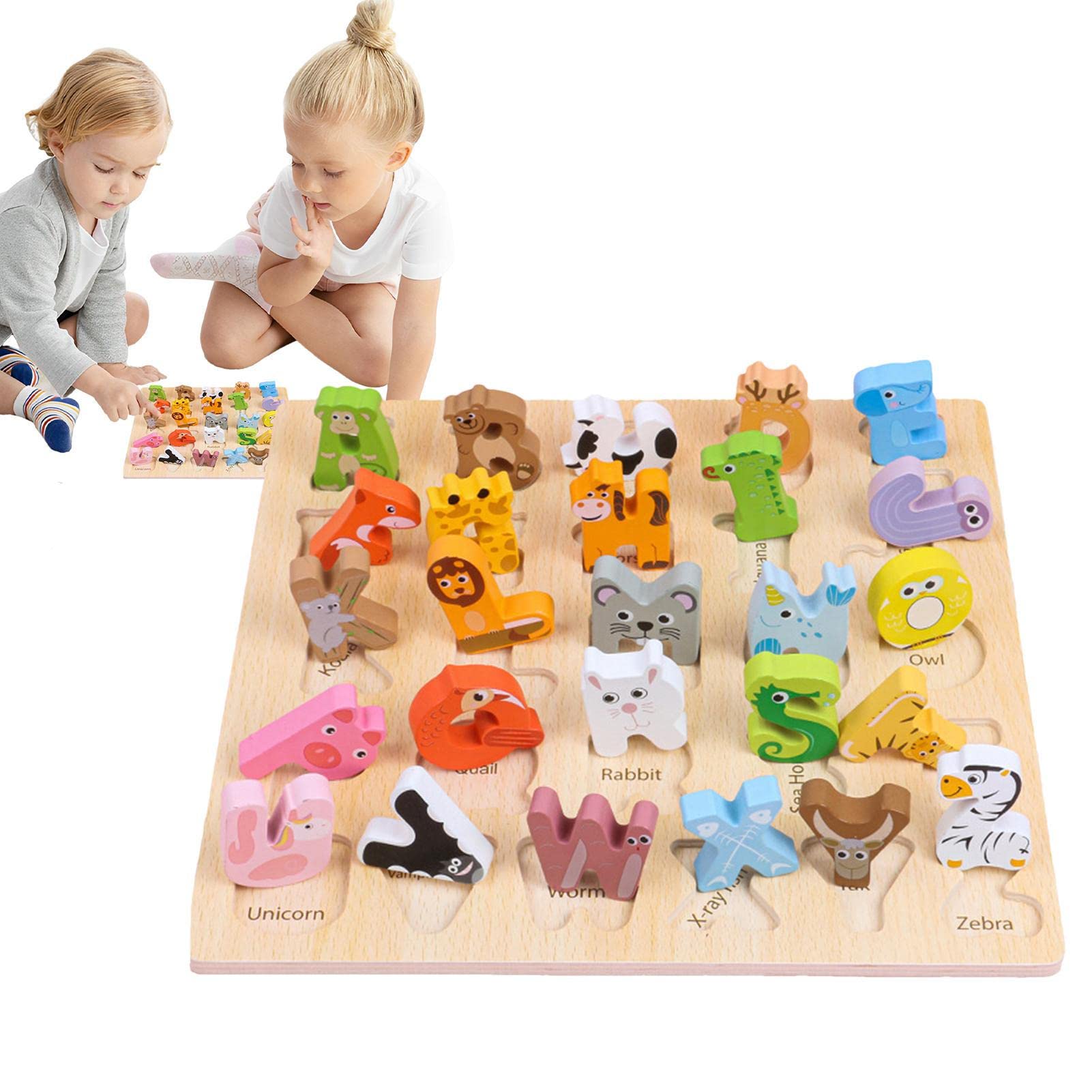 USA製【TAGToys】木製アルファベットパズル 知育玩具 オブジェ 知育