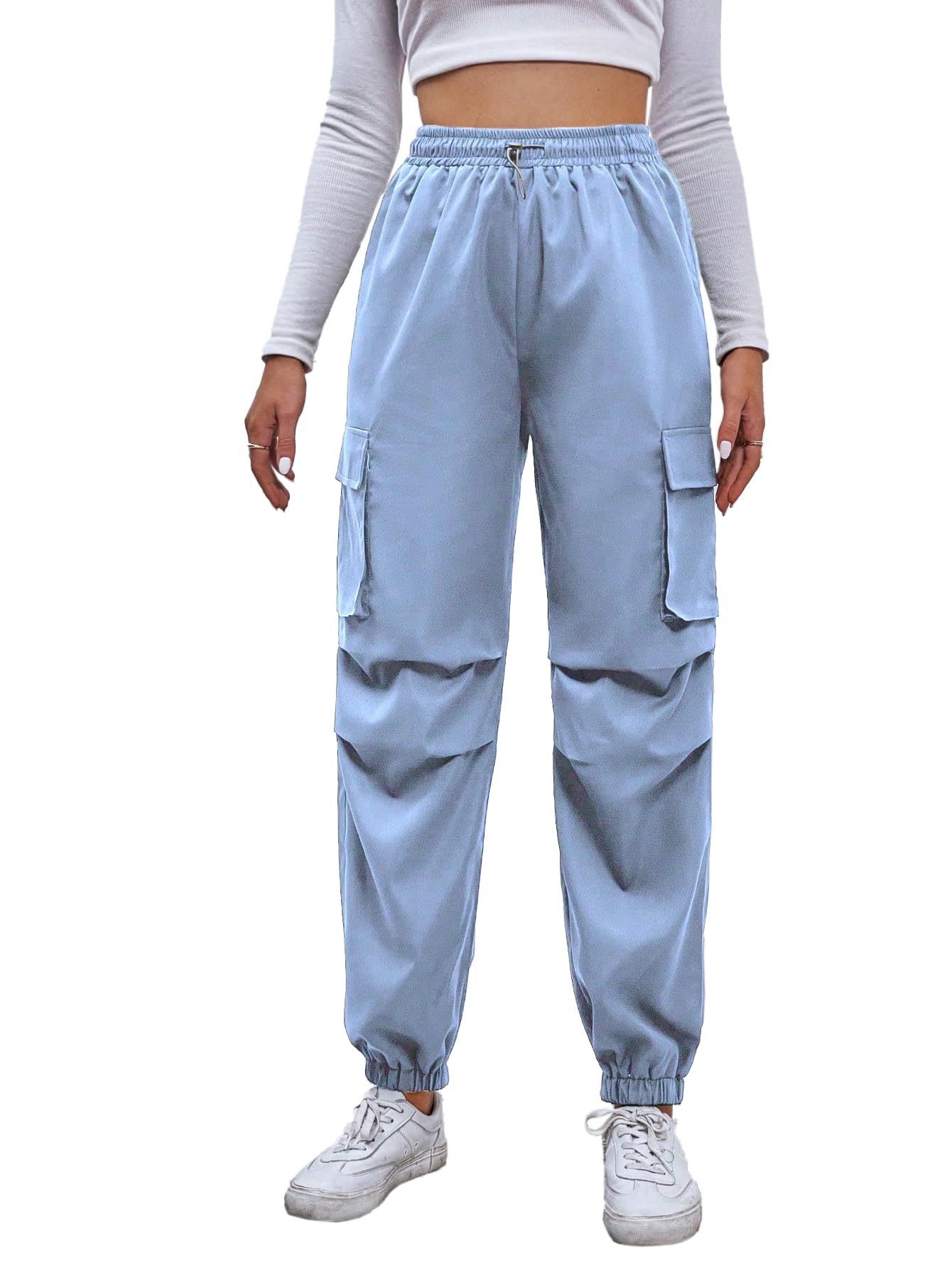 TAGDOWomen's Relaxed Fit Cargo|Joggers Pant|Cargo Pant Cotton|Cargo Pant for Women (5157)