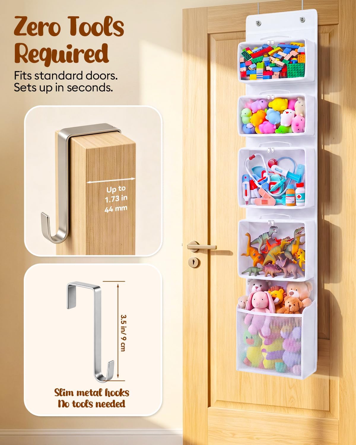 Over the Door Storage, Over the Door Toy Organizer, Hanging Toy Storage