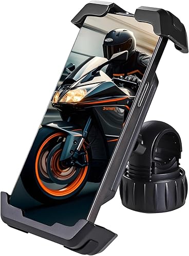 Soporte de teléfono para bicicleta, soporte para manillar de bicicleta, compatible con iPhone Samsung Galaxy S25UltraS25S24+S23S22+S21, Z Fold 654,