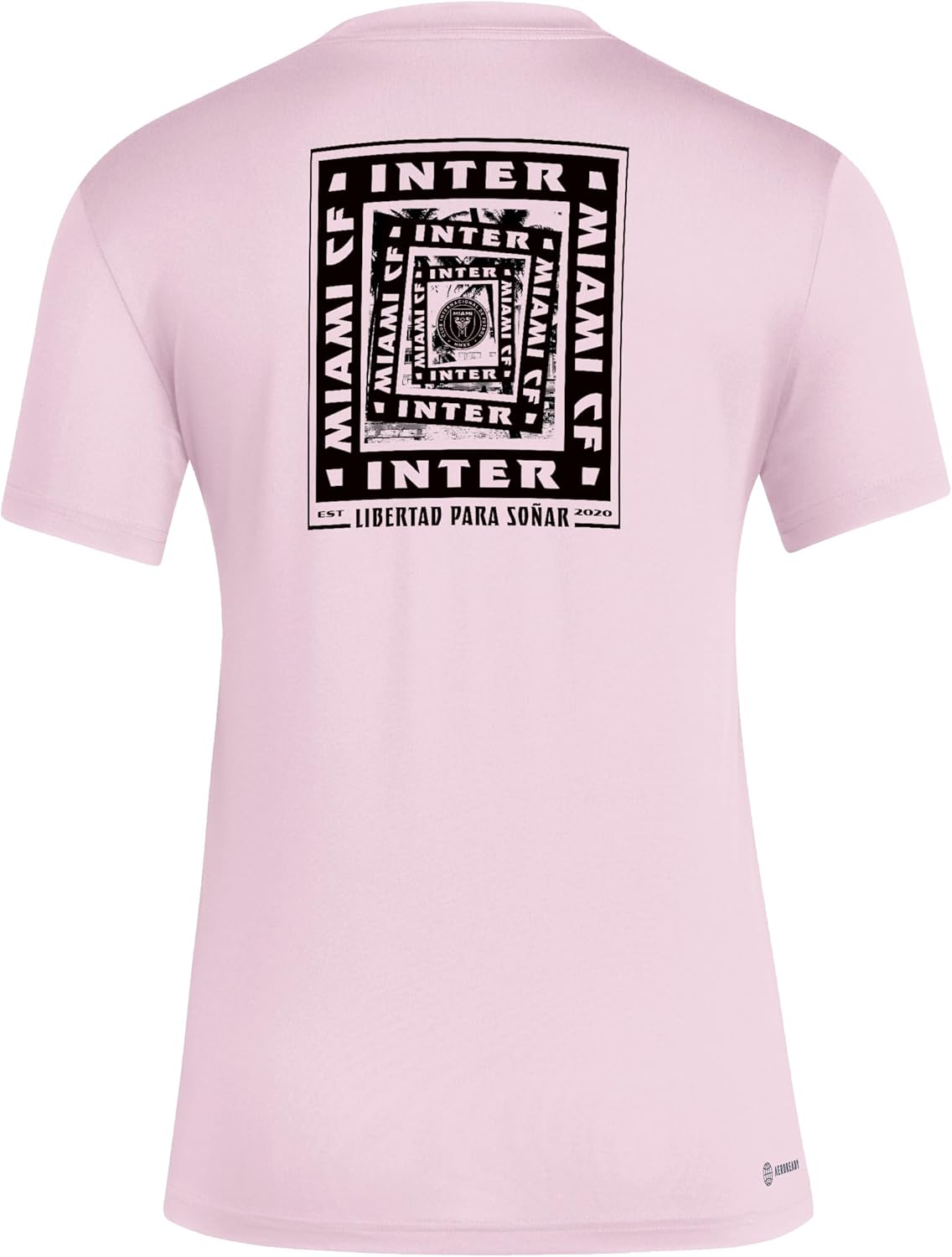 Adidas Womens Inter Miami Cf Local Warp Pre-Game Short Sleeve T-Shirt - Image 2