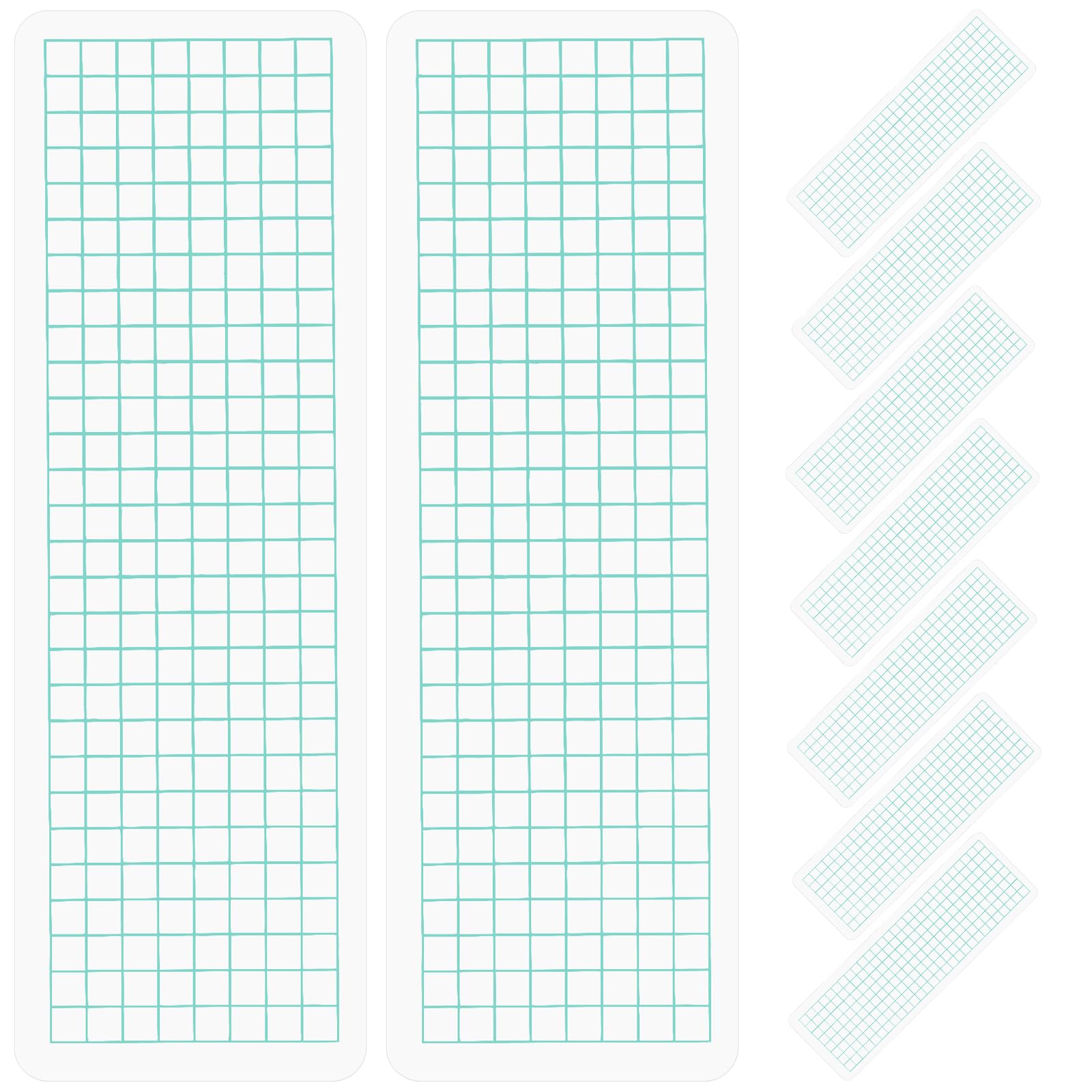 DIYEAH 40Pcs Washi Tape Holder Set Plastic Tape Boards Rounded Corners Easy to Carry Suitable for Home Office School Supplies