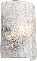 Vista 2 de Brilliance - Aplique de pared con 1 luz, acabado cromado con pantalla de vidrio de hielo brillante