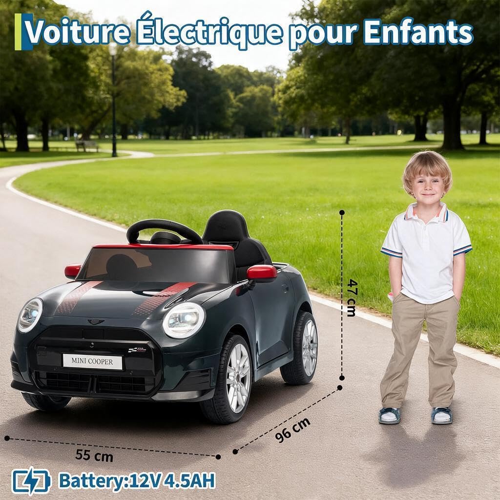 Voiture électrique Enfant Mini sous Licence, 12V avec Télécommande 2,4G