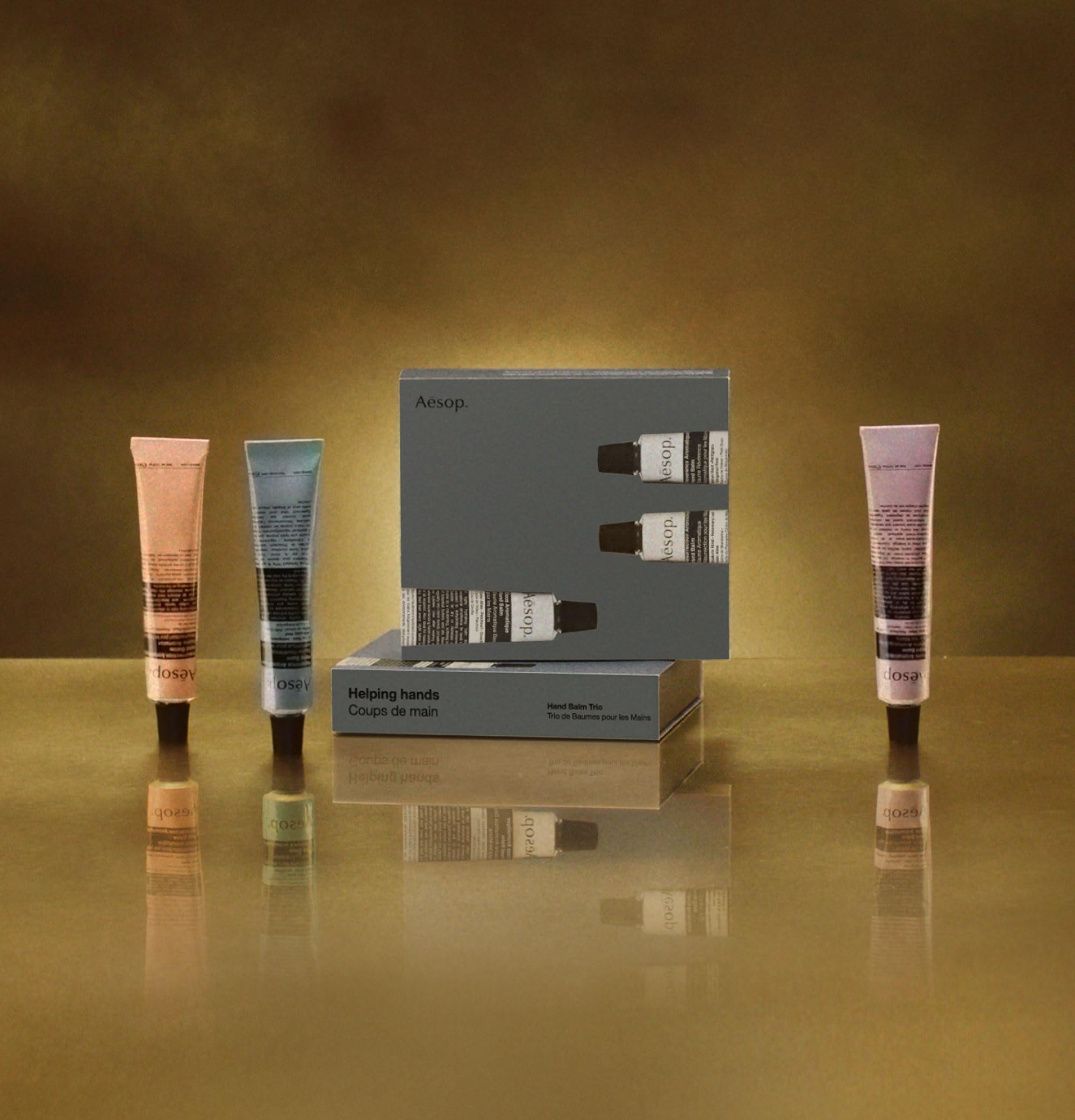 Amazon.com : Aesop Helping Hands Trio Hand Balm Gift Set - Travel