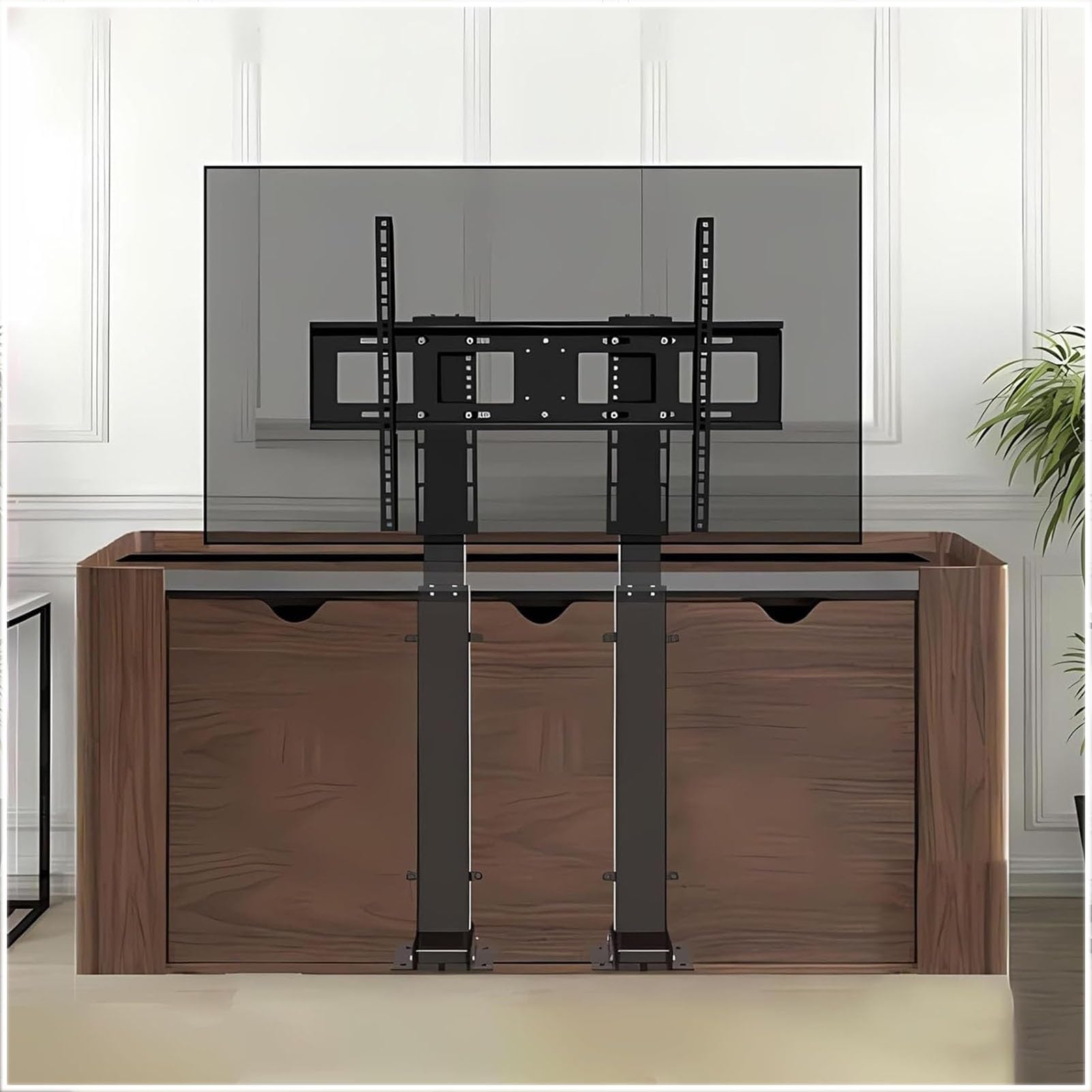 Soporte De TV - Elevador Motorizado para TV, Mecanismo De Elevación para TV con Control Remoto, Doble Motor De 130 Cm (51,1 Pulgadas), para Televisores De 55" A 100"