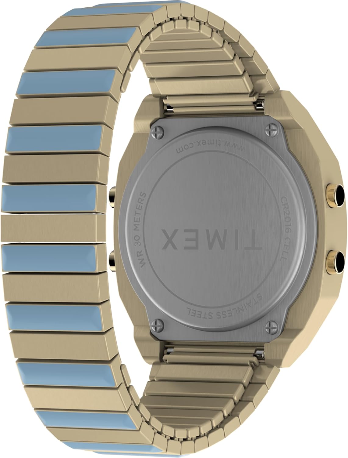 Timex Women's T80 36mm Watch - Gold-Tone Expansion Band Blue Dial Gold-Tone Case