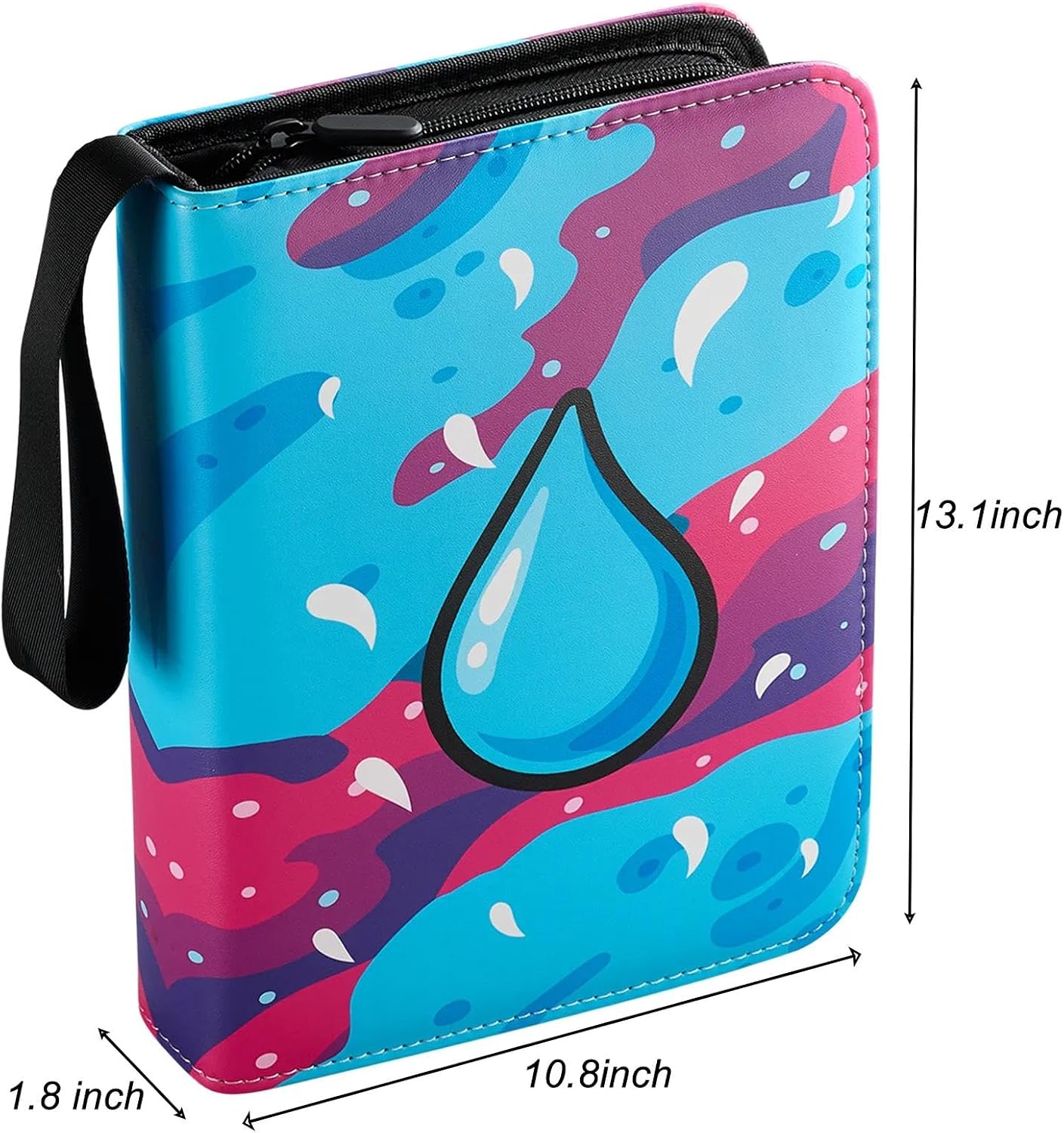 Card Binder 720 Pockets, 9-Pocket Trading Card Binder with 40 Sleeves, Zipper Card Holder Album for TCG, MTG, Baseball, Football and Sports Cards, Blue image 3