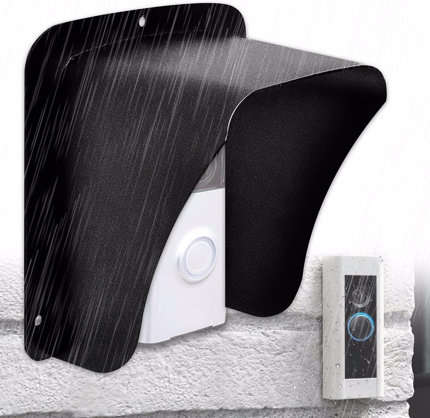 BWGQ Waterproof Cover for Doorbell, Metal Keypad Rain Cover for Video Doorbell Camera, Ring Chime, Wireless Doorbell, Door Access Controller