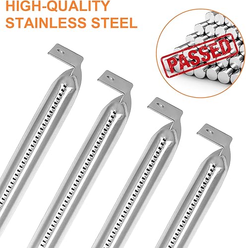 Miniatura 4 de TAILGRILLER Juego de 4 tubos de quemador para plancha Blackstone de 36 pulgadas, juego de 4 tubos de quemador rectos de acero inoxidable con 4