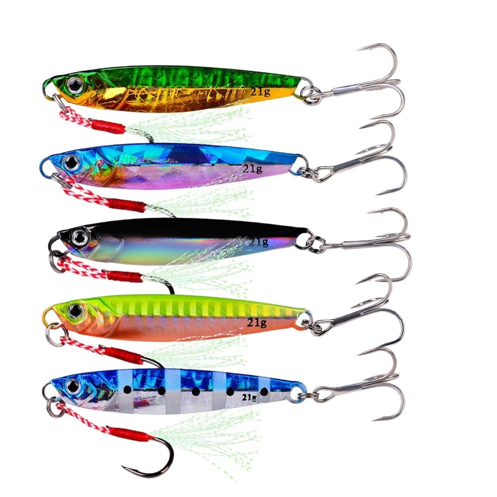 INEOUT 5 Uds Nuevo Cebo De Metal Fundido Spinner Cuchara Señuelos De Pesca Jigs Trucha Pesca Cebos Duros Aparejos Pesca Fish Jigging Set
