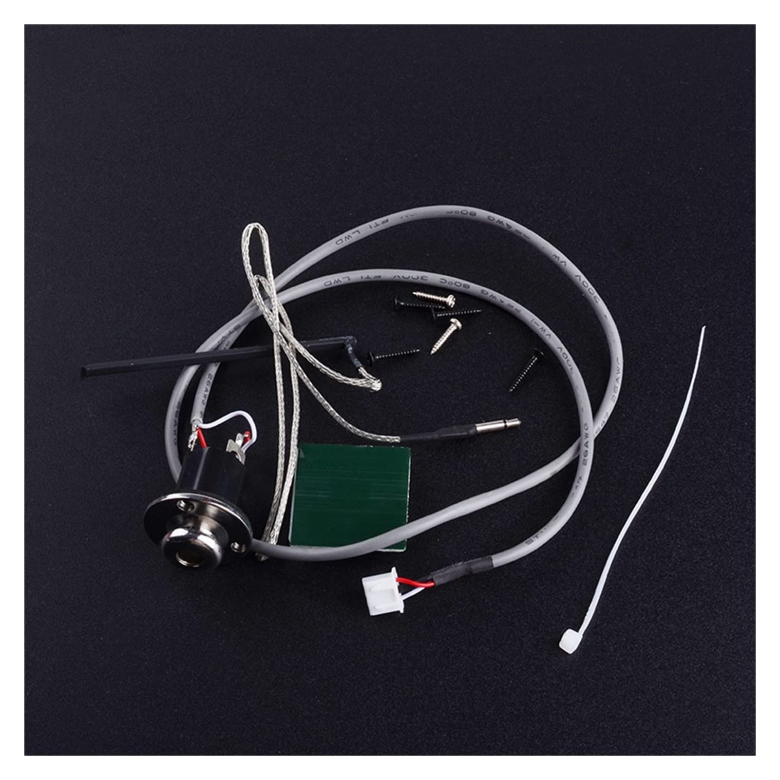 Preamplificatore per Chitarra Acustica A 2 Bande 6,35 Mm di Uscita in Ottone Copertura Endpin con Accordatore Folk Chitarra Piezo Pickup Pickup