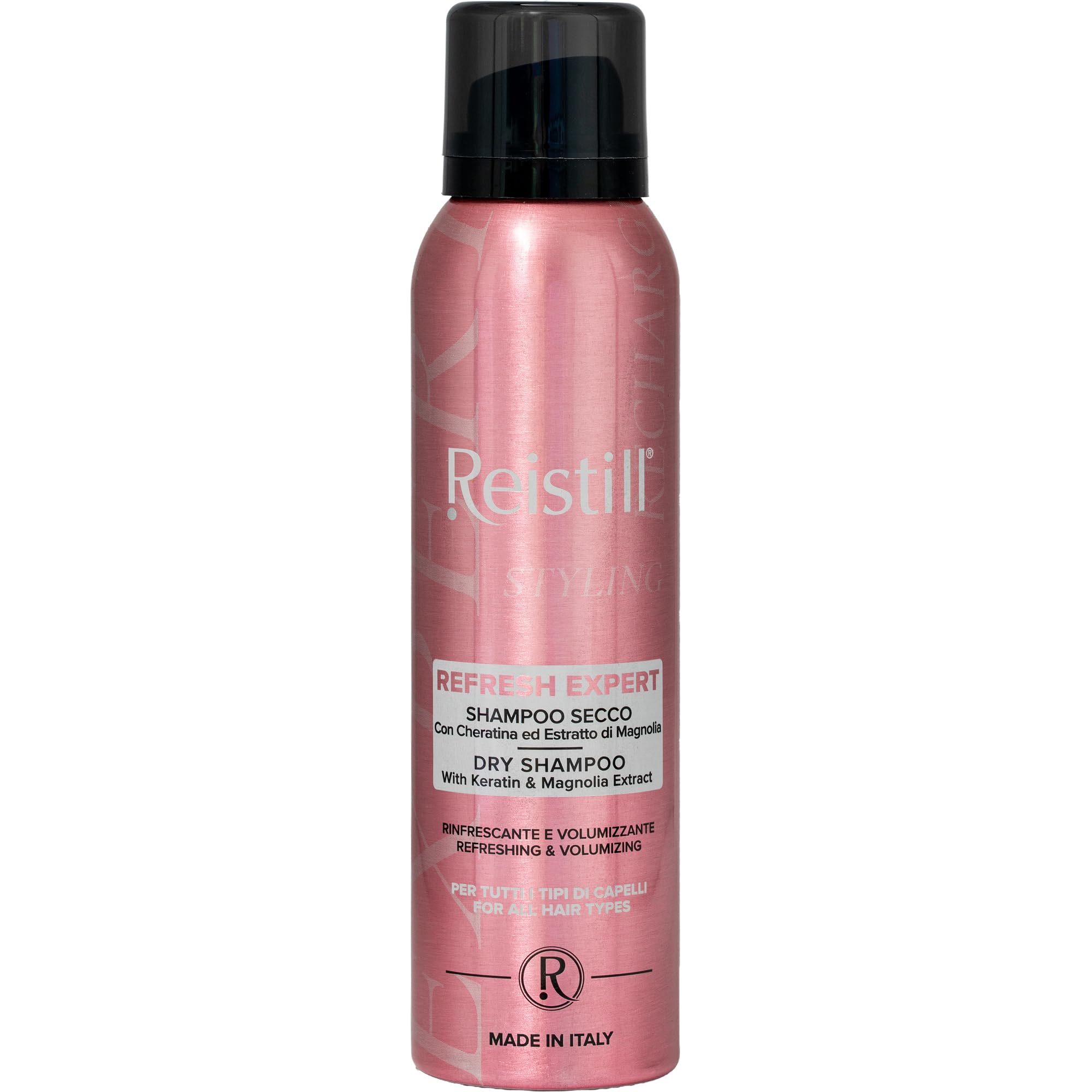 Shampoo Secco Assorbe il Sebo e Dona Volume Immediato, Senza Residui Bianchi, Rinfresca i Capelli Senza Acqua, per tutti i tipi di capelli, con Cheratina ed Estratto di Magnolia, 150 ml