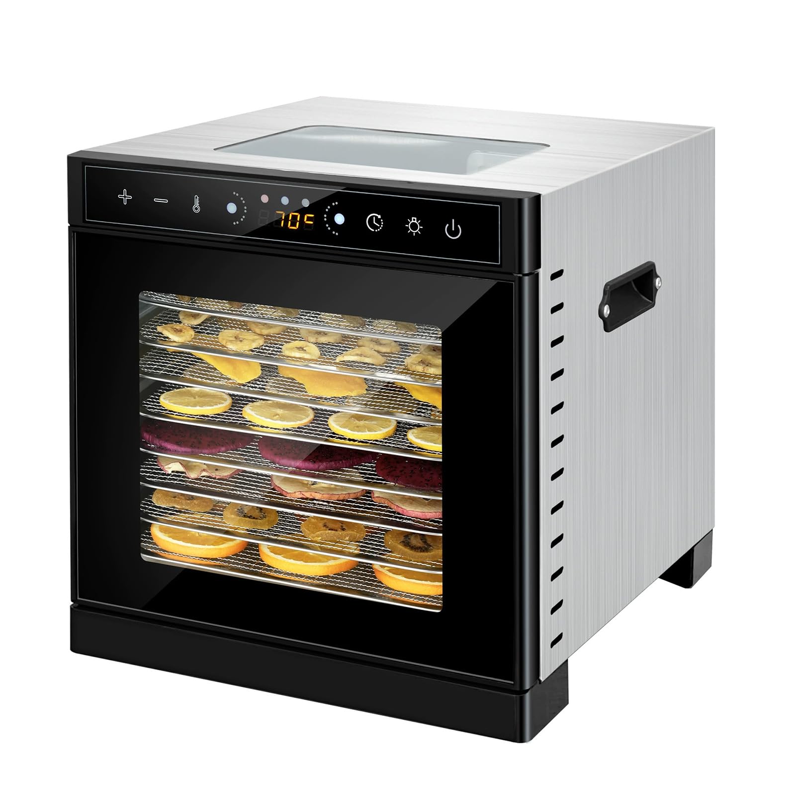 Asixxsix Deshidratador de Alimentos, Control de Temperatura Ajustable (Enchufe europeo 220V)