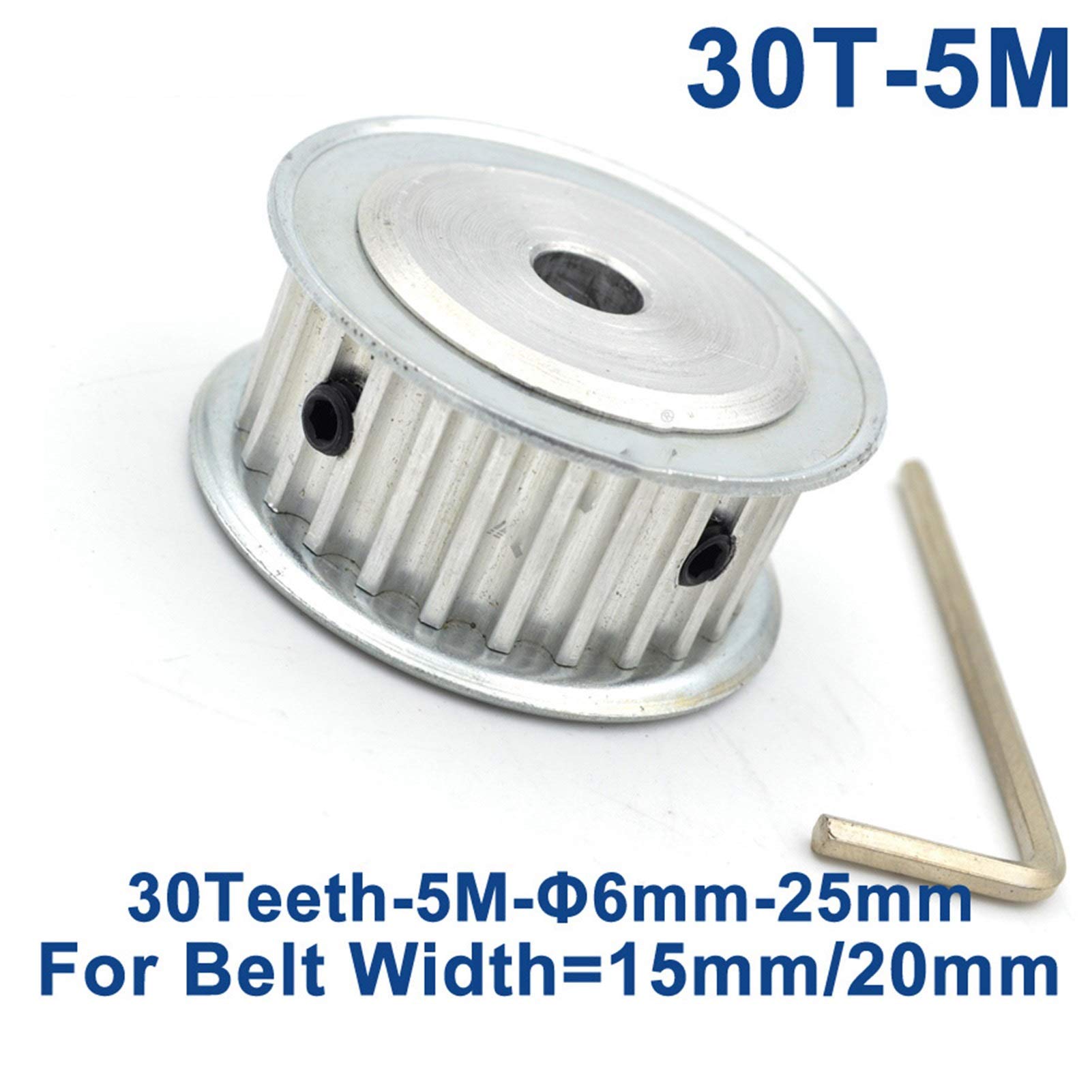 POWGE 14 Teeth 5M Synchronous Pulley Bore 5/6/6.35/8/10mm Fit Width 10