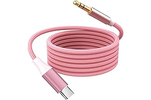 USB-C to 3.5mm Audio Cord in Pink: Elevate Your Listening Experience
