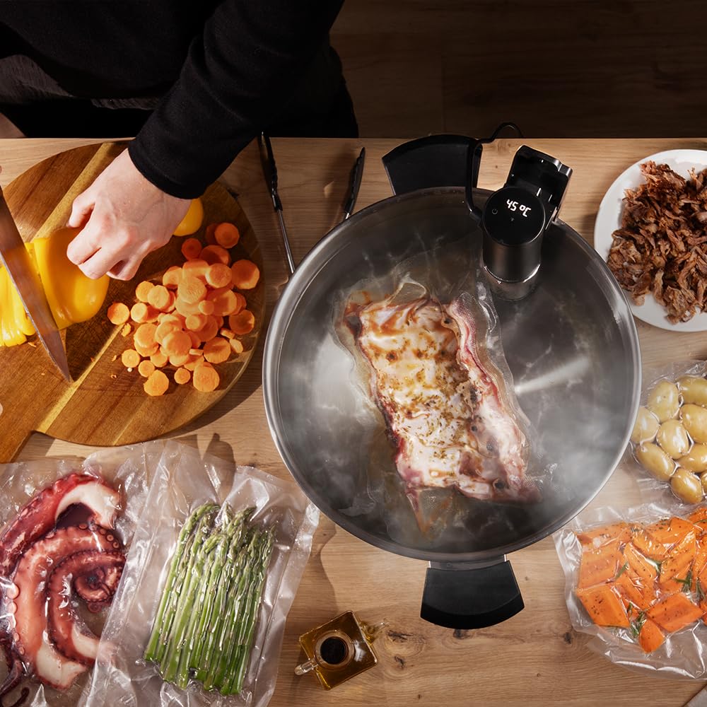 Cecotec SlowVide 1000 Connected Sous Vide 1000W 5-95°C Wi-Fi Touchscreen 15L IPX7