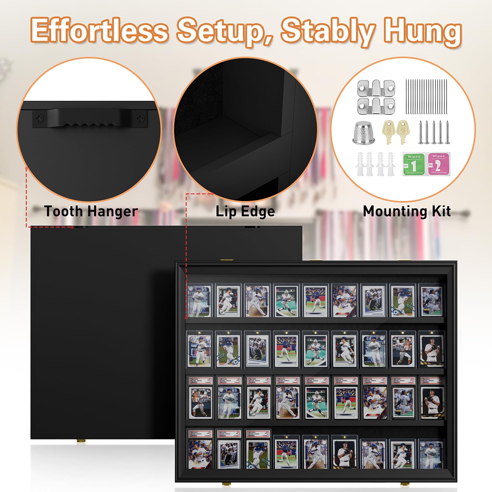Bivitre Trading Card Display Case - Baseball Card Display - View #5