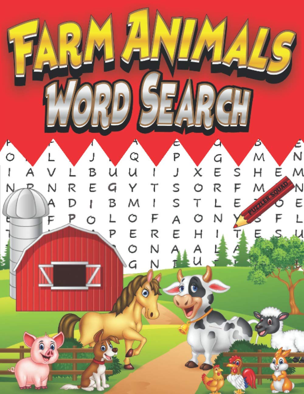 Farm Animal Word Search: Farm Life and Animals Word Search Puzzles for Adults