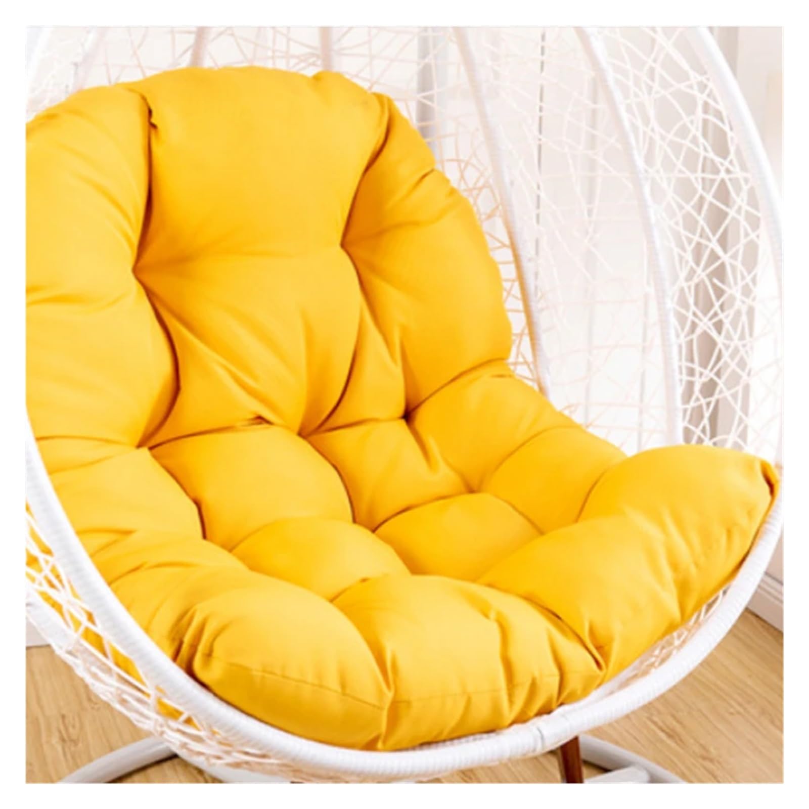 RRYPBOVG Hanging Chair Cushion 120x80cm Swing Hanging Basket Seat Cushion Hammock Egg Chair Pad Outdoor Garden Balcony Thicken Rocking Swing Chairs Cushion(11 Without Chair)