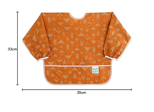 Miniatura 200 de Bumkins - Babero con mangas - Para niños y niñas, bebés y niños pequeños de 6 a 24 meses - Ligero, duradero, impermeable - Babero de manga larga -