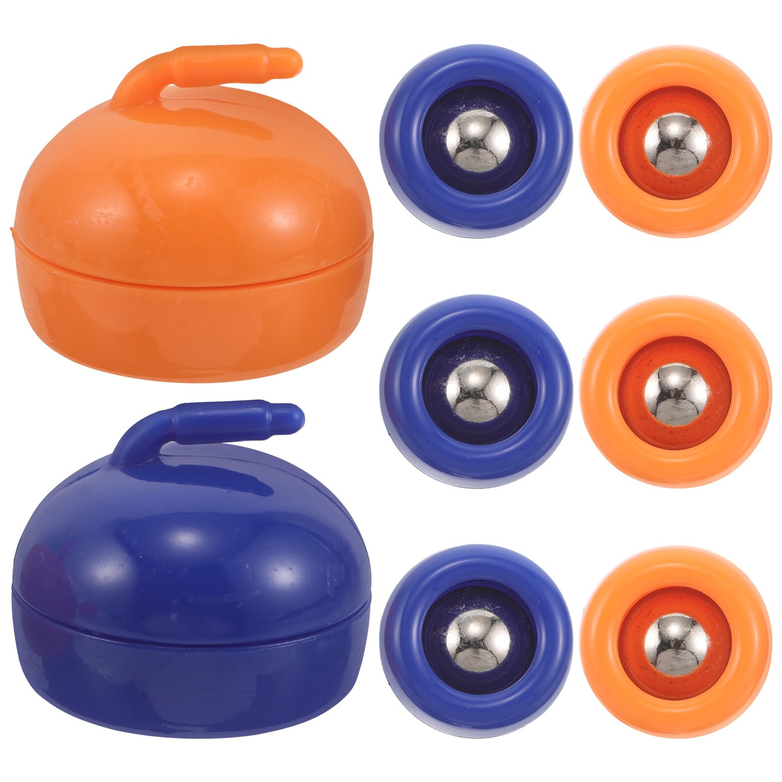 FUOYLOO 8 dischi di ricambio per shuffleboard: rulli da 0,98'' per mini curling da tavolo - Attrezzatura per giochi da tavolo per interni, accessori sportivi
