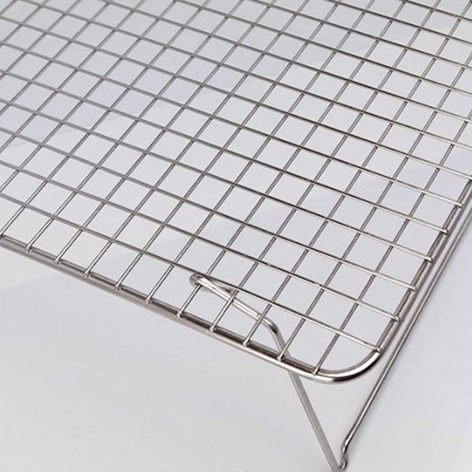 Griglia di raffreddamento da cucina a 3 sezioni per torte e pane, realizzata in acciaio inossidabile antiruggine con design pieghevole accessori da forno griglia di raffreddamento