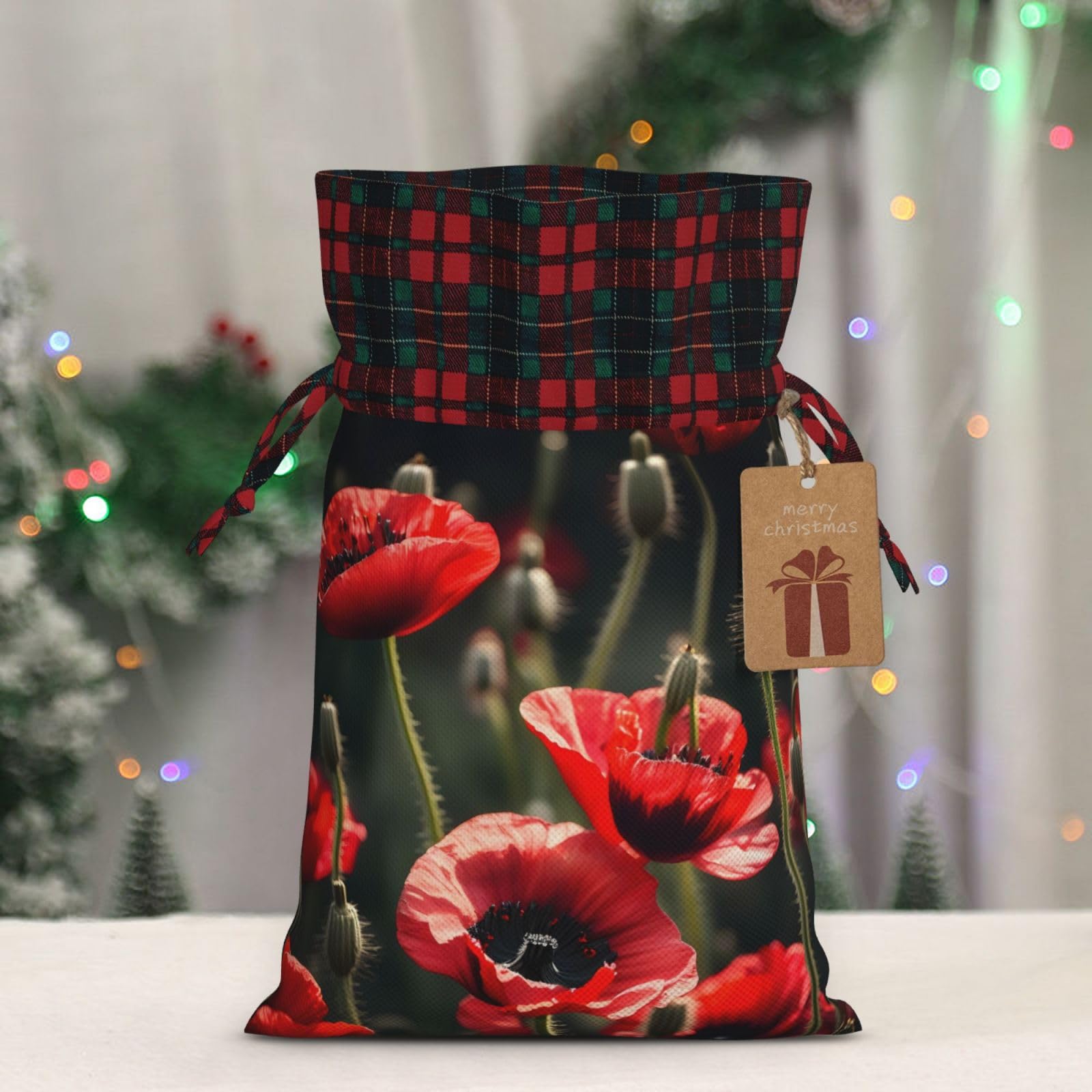 18pcs Sacs Cadeaux Noël Avec Cordon De Serrage, Sacs-Cadeaux En Jute