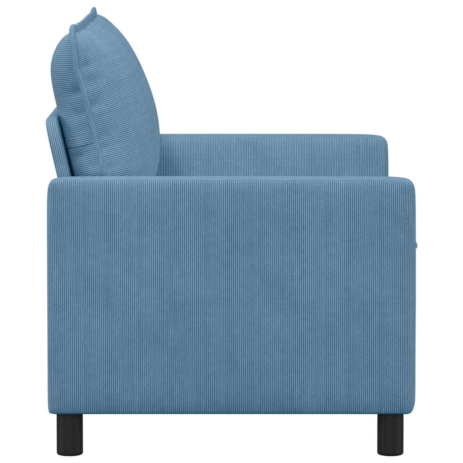 vidaXL Sofá Azul 126 x 81 x 87,5 cm Tela