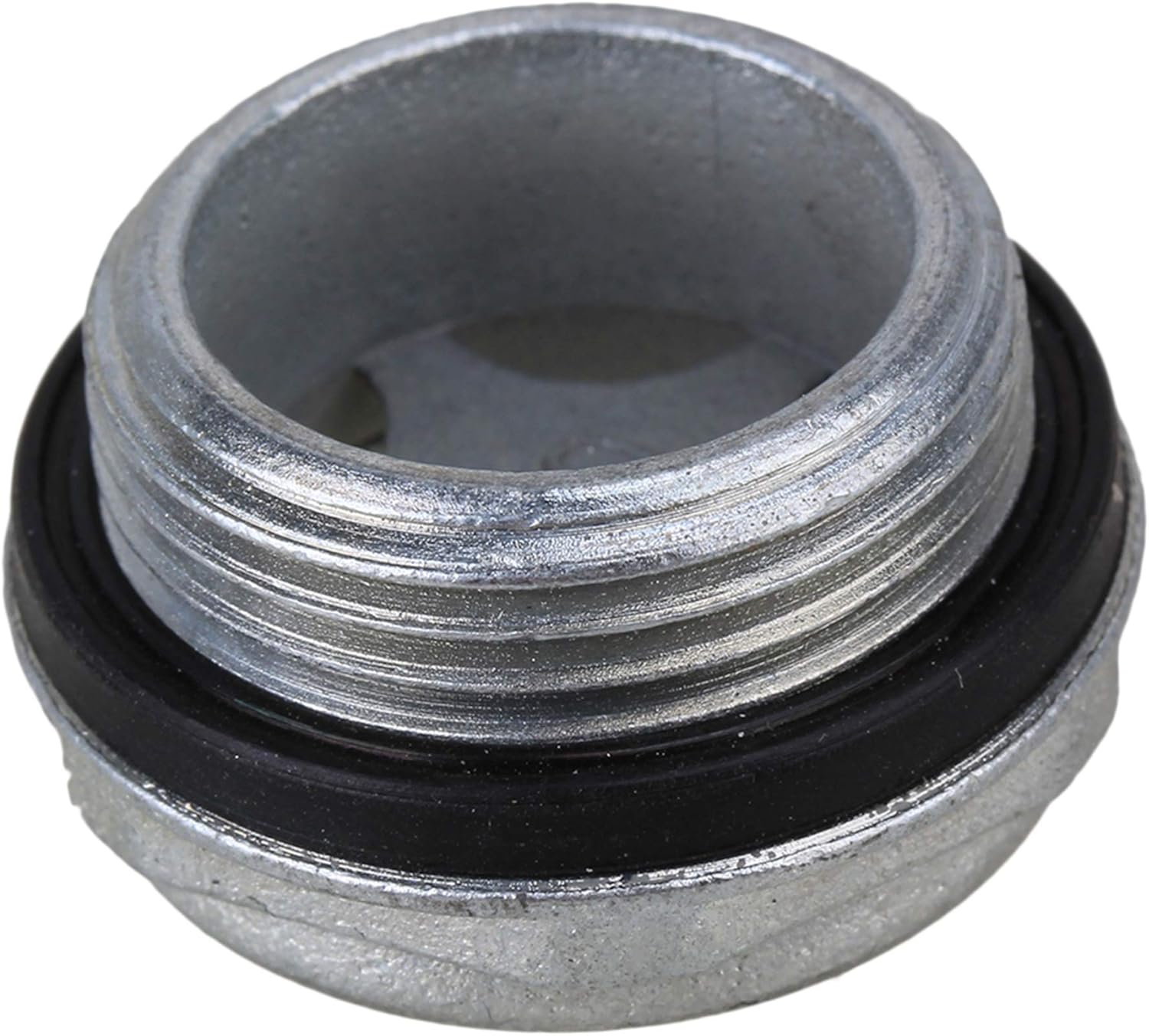 CNBTR 1.26 x 1.02 x 0.67 inch (Dia x D1 x H) Air Compressor Metal Oil Sight Glass Threaded G3/4 Silver Pack of 2