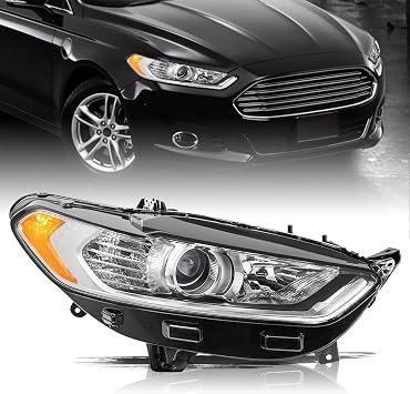Aosky Halogen Headlights Assembly OE Style for 2013-2016 Ford Fusion
