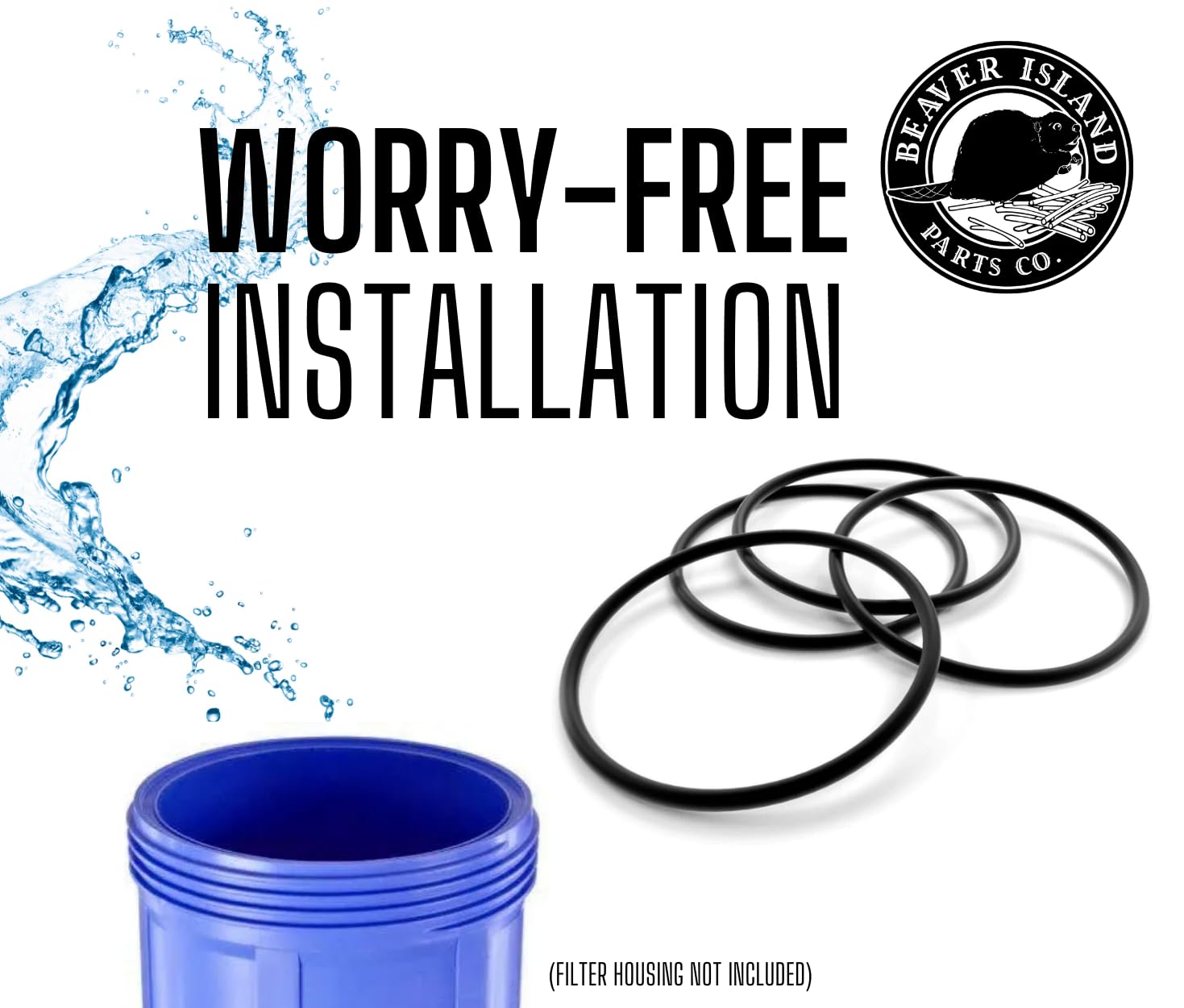 5-Pack O-Ring Gasket Seals Compatible With Pentek 151122 Big Blue Water Filter Housings - View #4