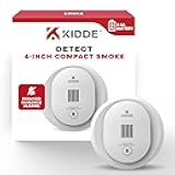 Smoke Detector, 4-Inch Compact, AA Battery Powered, 10SDR