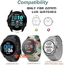 Zitel® Band Compatible with COROS PACE 4 / PACE 3 / PACE Pro/APEX 2 Pro/APEX Pro/APEX 46mm - 22mm wide Silicone Sport Strap (Black - Red) gallery image