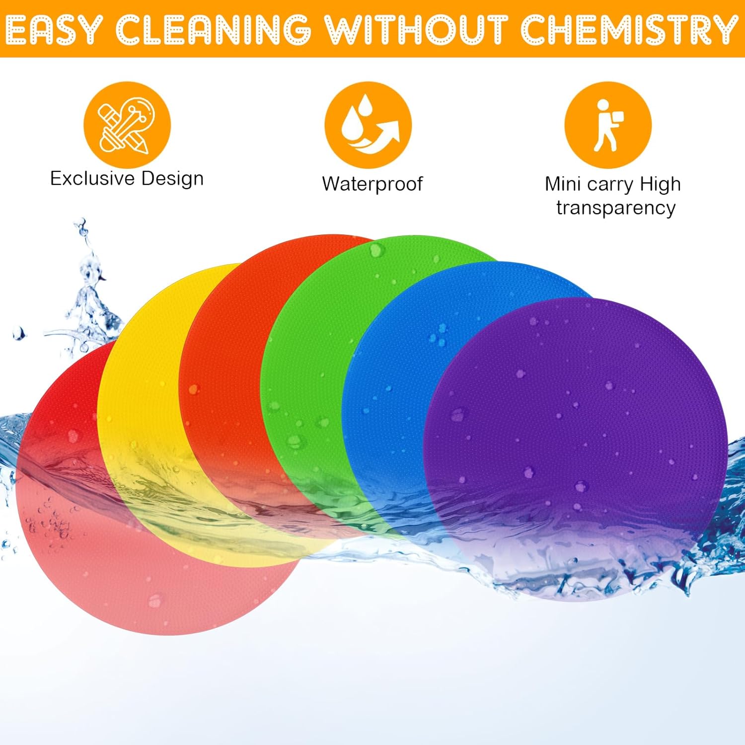 Tinideya TPE Floor Spot Markers Dots for Gym Flat Non Slip Spot Marker Dance Dot for Gym Sports Soccer Basketball Agility Training Field Marking Equipment