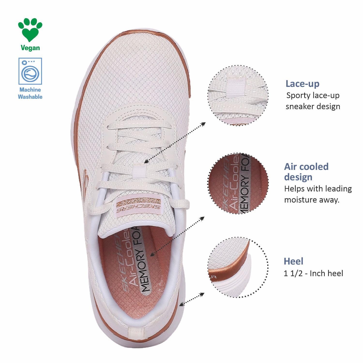 Skechers Womens Flex Appeal 4.0 Brilliant Vie Sneakers 6 71bJrvUwPRL. SL1500