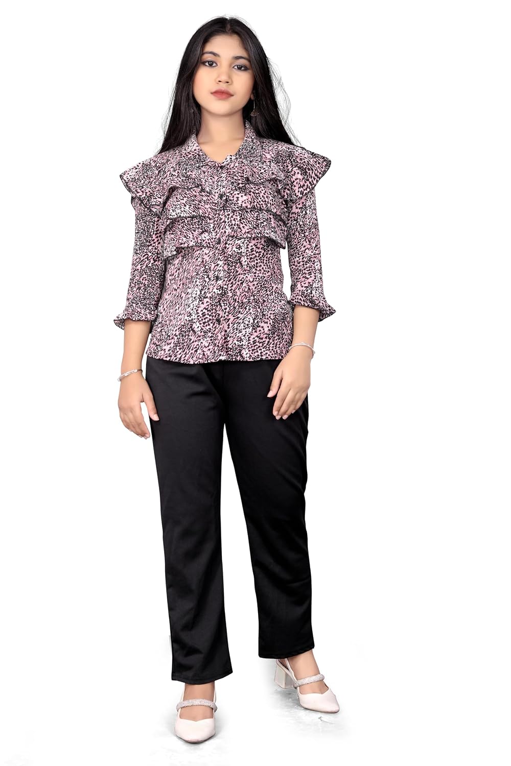 VROXA CREATION Girls/Kids Printed Floral Designer Top and Palazzo Set Crop Top and Palazzo Set Printed/Fancy Palazzo and t... - Review, Price and Buying Guide