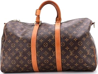 Pre-Loved Keepall Bandouliere Bag Monogram Canvas 45, Brown