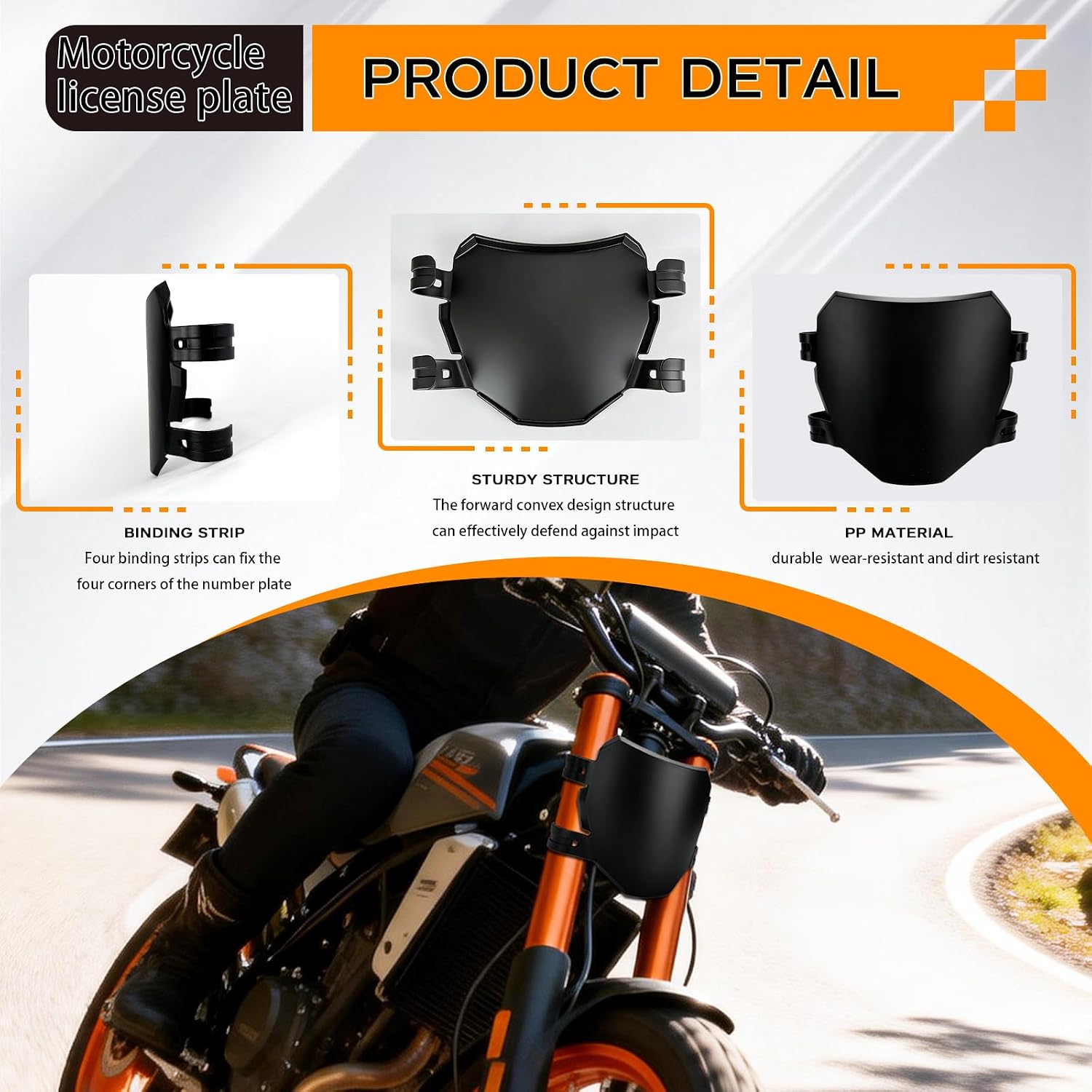Electric Dirt Bike Front Number Plate for Multiple Models image 3