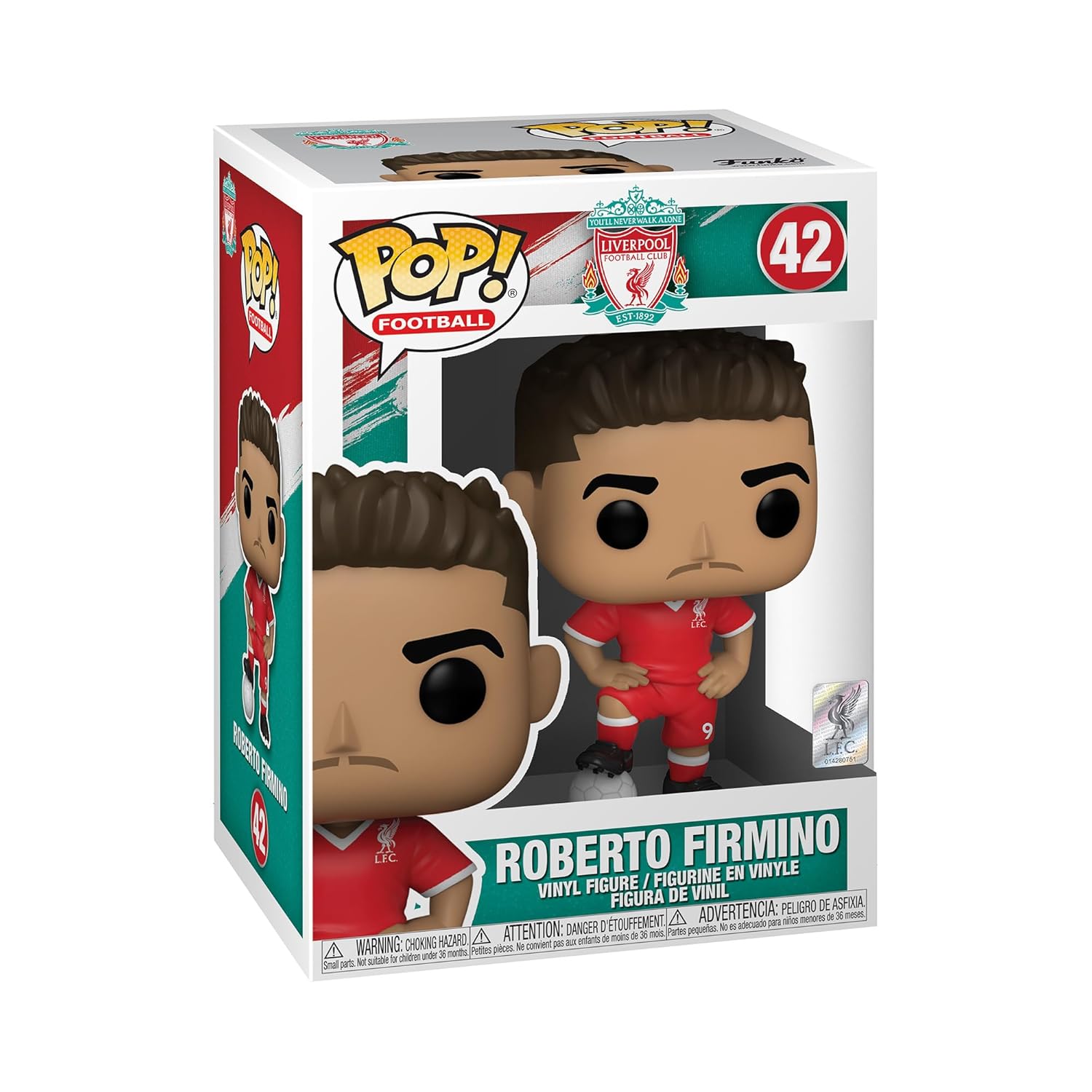 Funko POP Football: Liverpool - Roberto Firmino,Multicolor